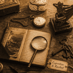 antiquaire rachat objets anciens sur table