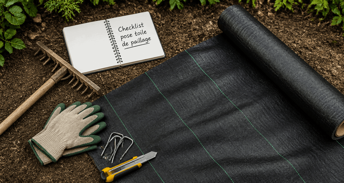 comment poser de la toile de paillage sur sol avec outils