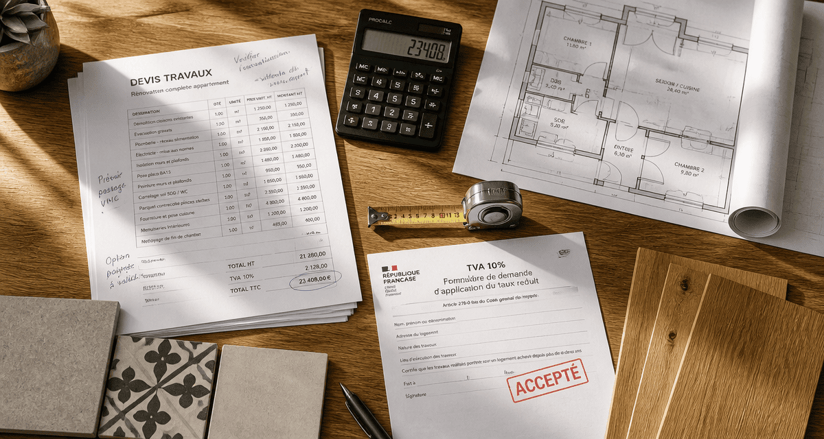 comment savoir si tva à 10 ou 20 travaux, bureau architecte devis plan