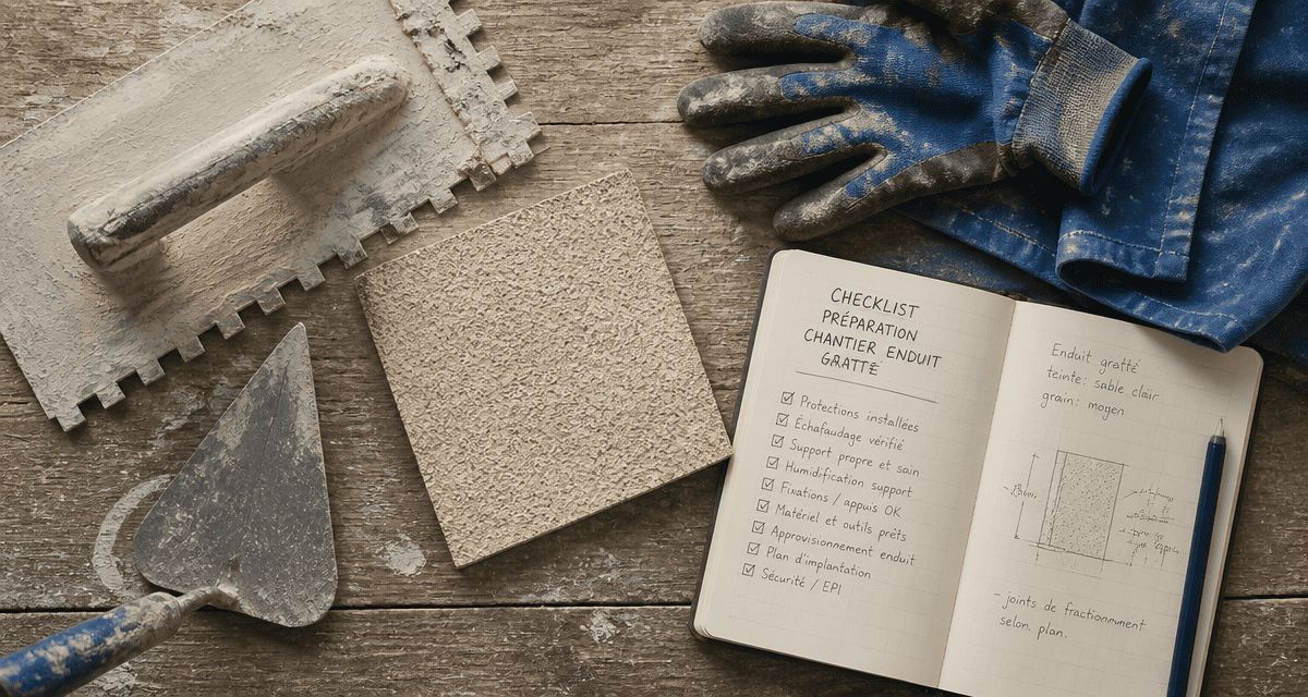 outils et checklist enduit gratte