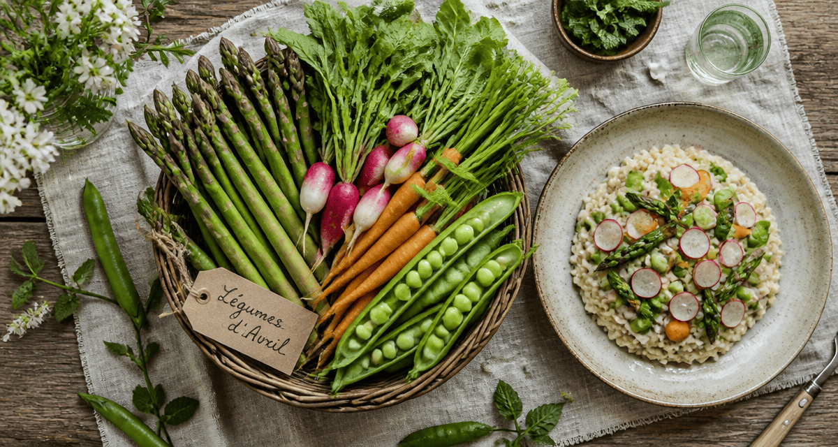 legume avril panier asperges radis carottes feves
