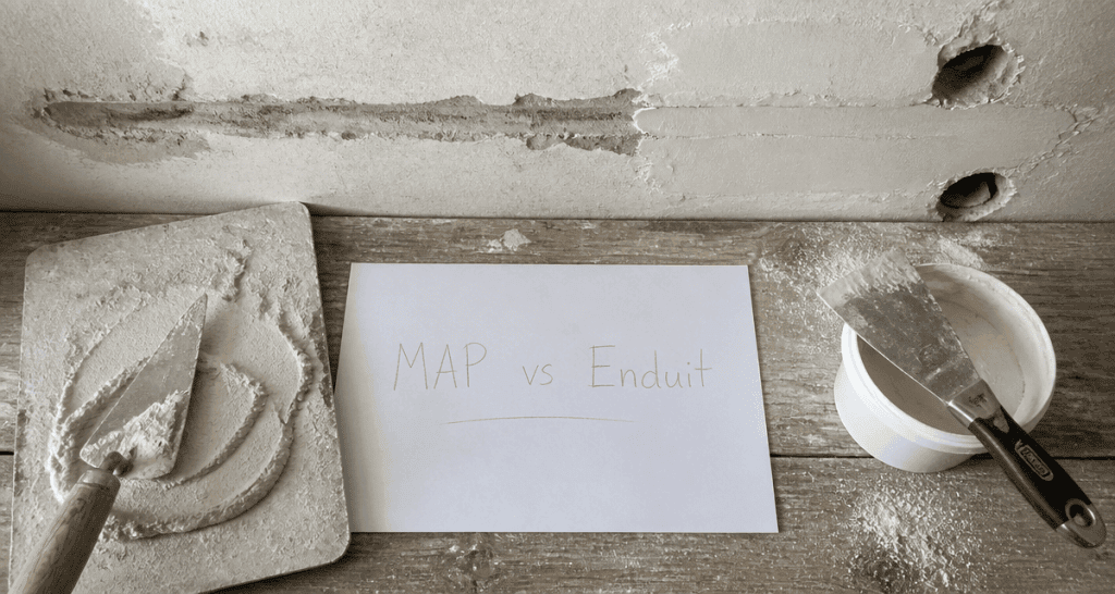MAP enduit de rebouchage outils mur