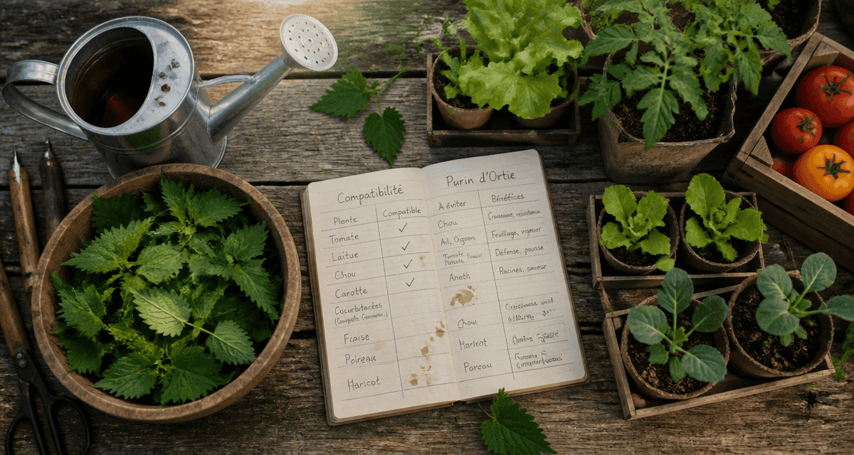que peut on arroser avec du purin d'ortie sur légumes et carnet