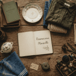 ressourcerie marseille objets vintage sur table