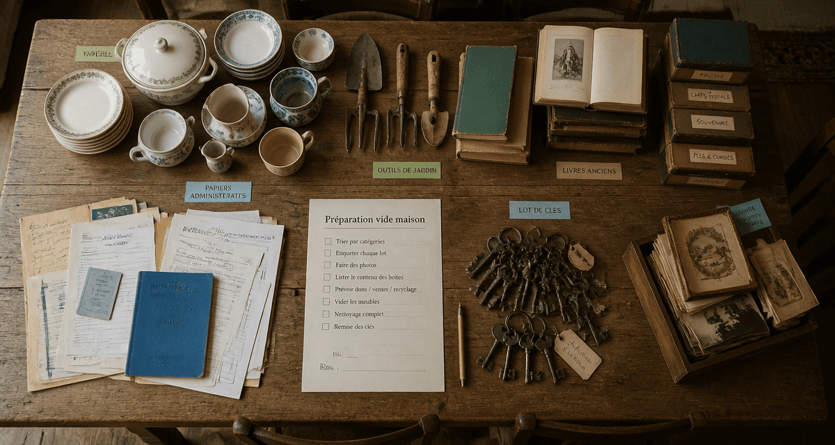 vide maison romorantin table objets checklist