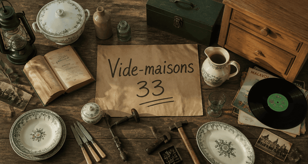 vide maisons 33 table objets anciens