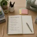 Aide rangement maison vêtements boîtes carnet