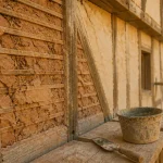 Façade colombage maison : torchis et ossature bois en rénovation durable