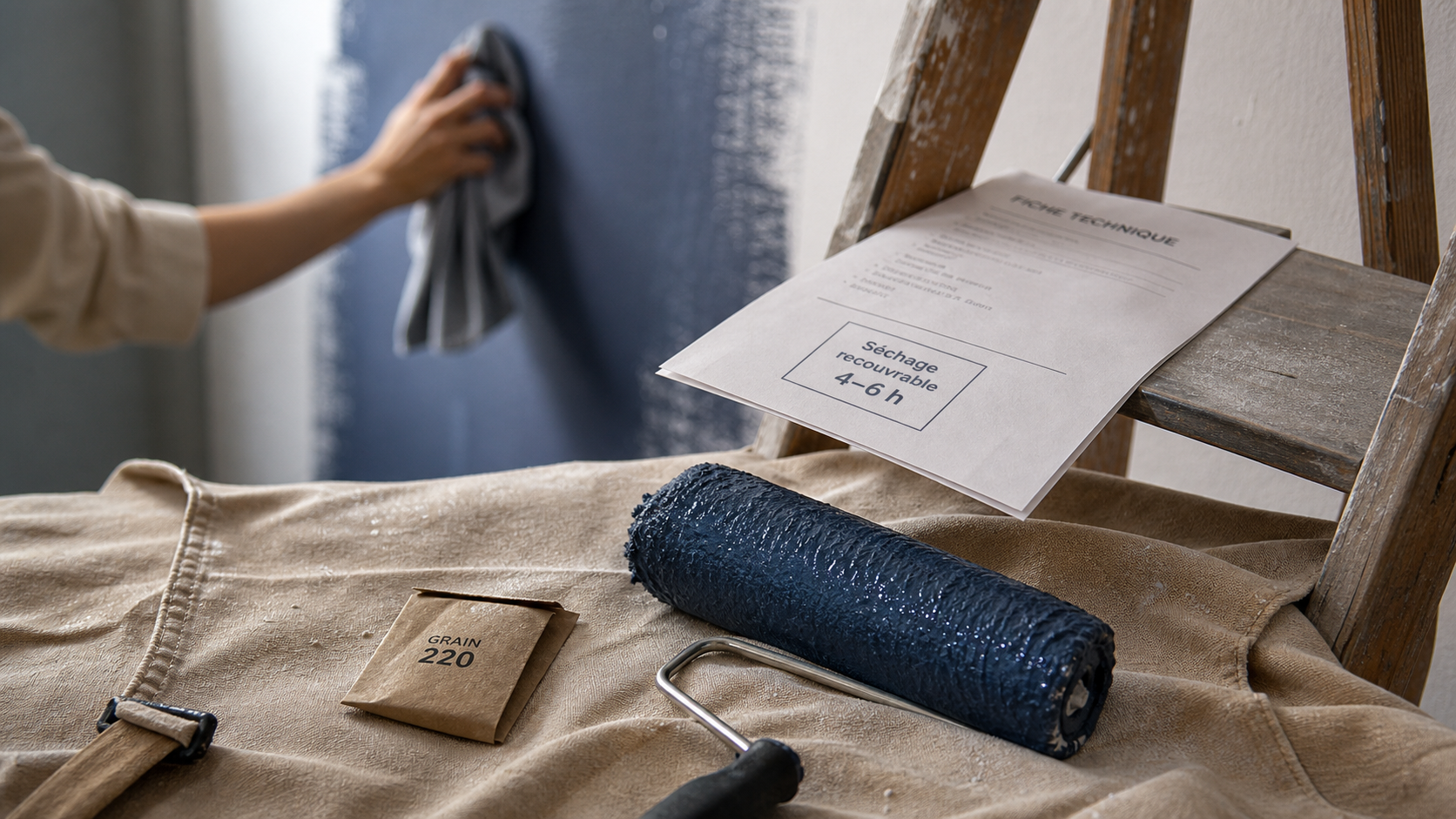 Combien de temps entre 2 couches de peinture : séchage recouvrable 4–6 h