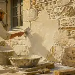 enduit patrimoine artisan chaux façade pierre