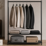 Penderie simple ouverte pour optimiser le rangement