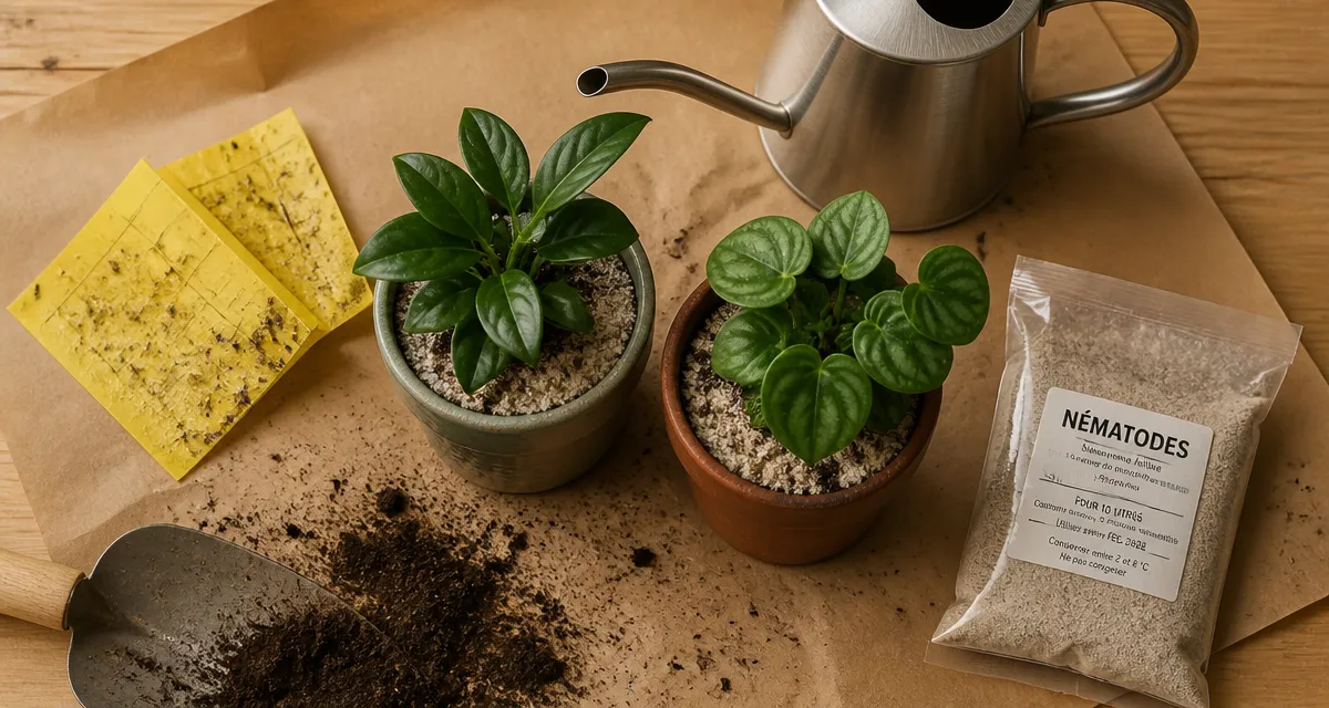 Produit anti moucheron plantes : nématodes pour racines en pots