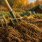 Quand mettre du fumier au jardin : fumier d’automne sur potager