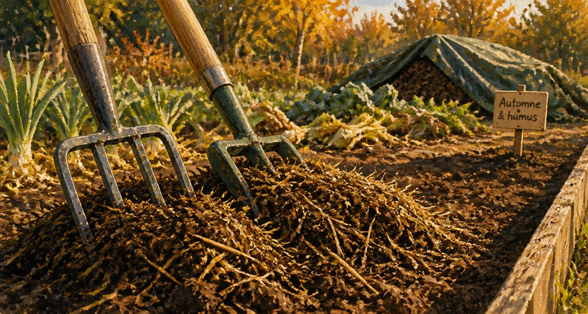 Quand mettre du fumier au jardin : fumier d’automne sur potager