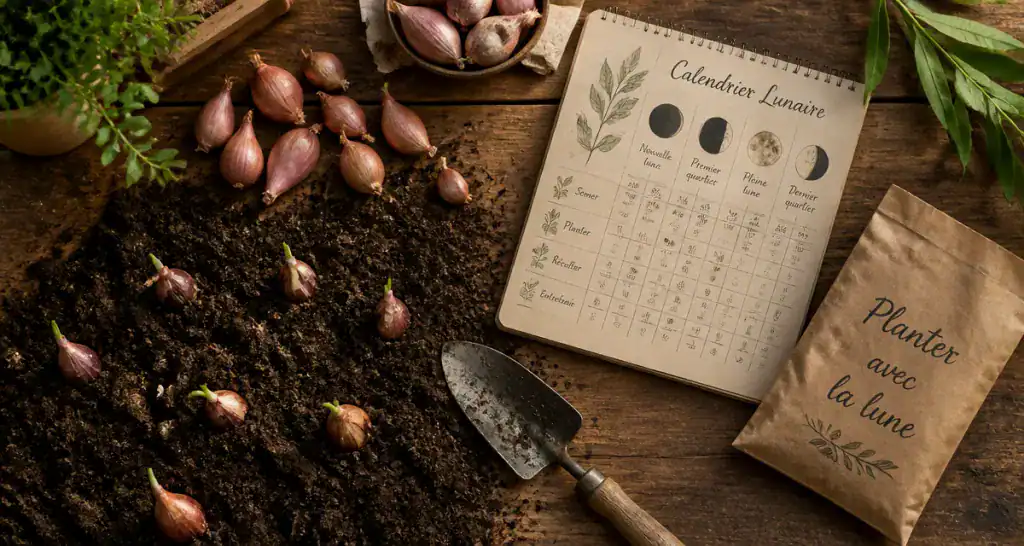 quand planter les échalotes avec la lune, calendrier et plantation