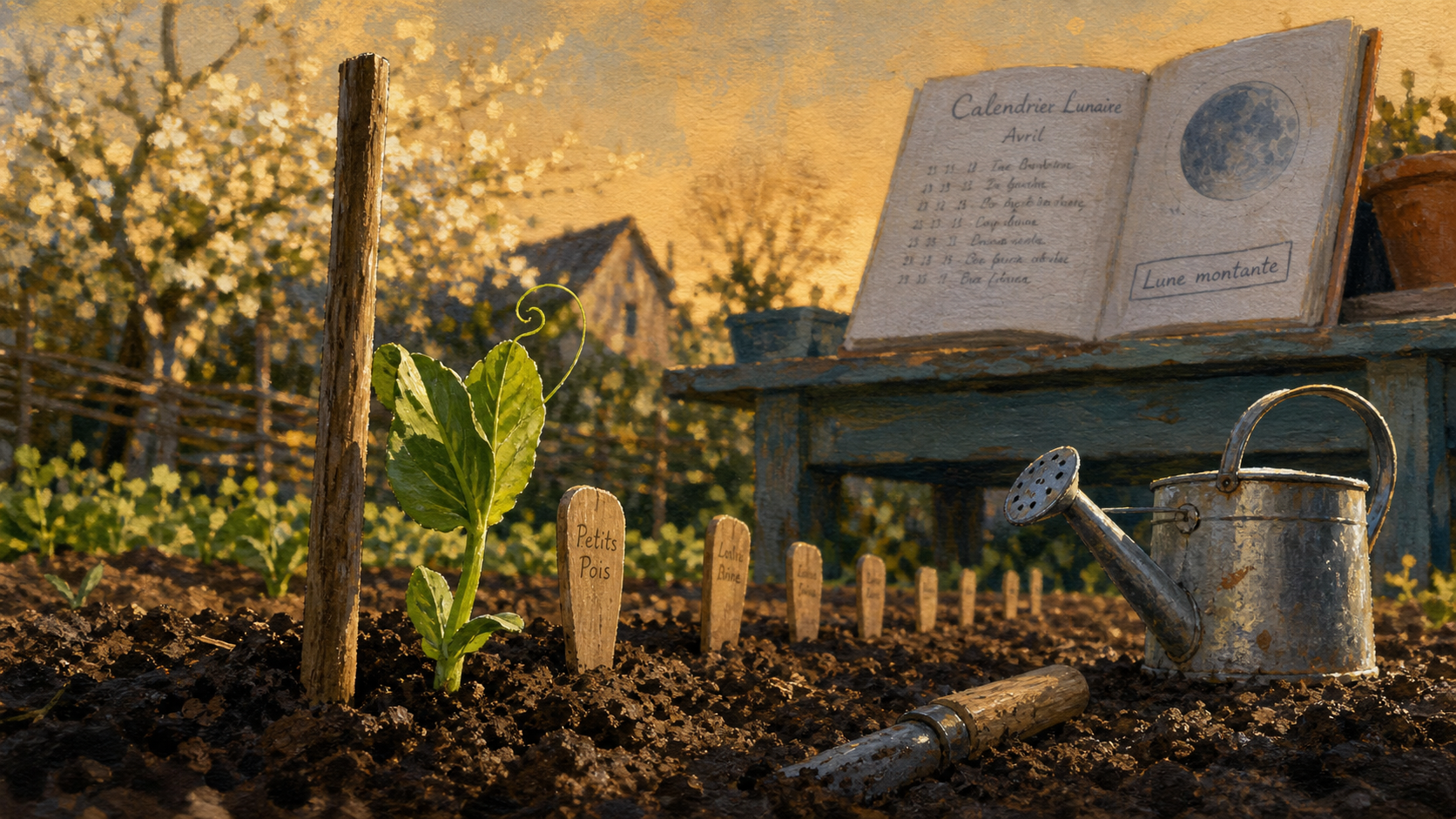 Quand semer les petit pois avec la lune : semis de petits pois au printemps