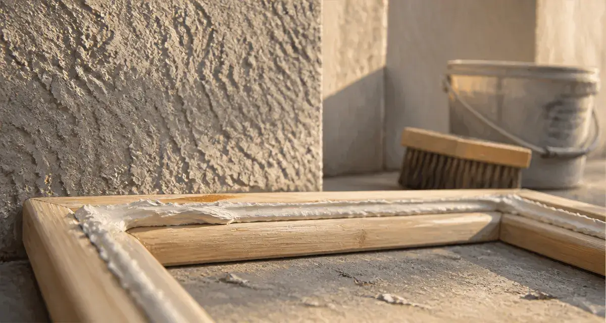 Que peut on coller sur du crépi : cadre collé sans perçage sur mur crépi