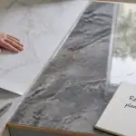 revêtement de plan de travail cuisine en rénovation