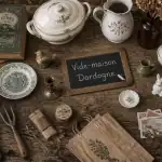 vide maison 24 table objets anciens dordogne