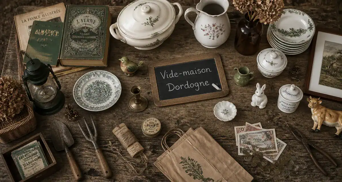 vide maison 24 table objets anciens dordogne