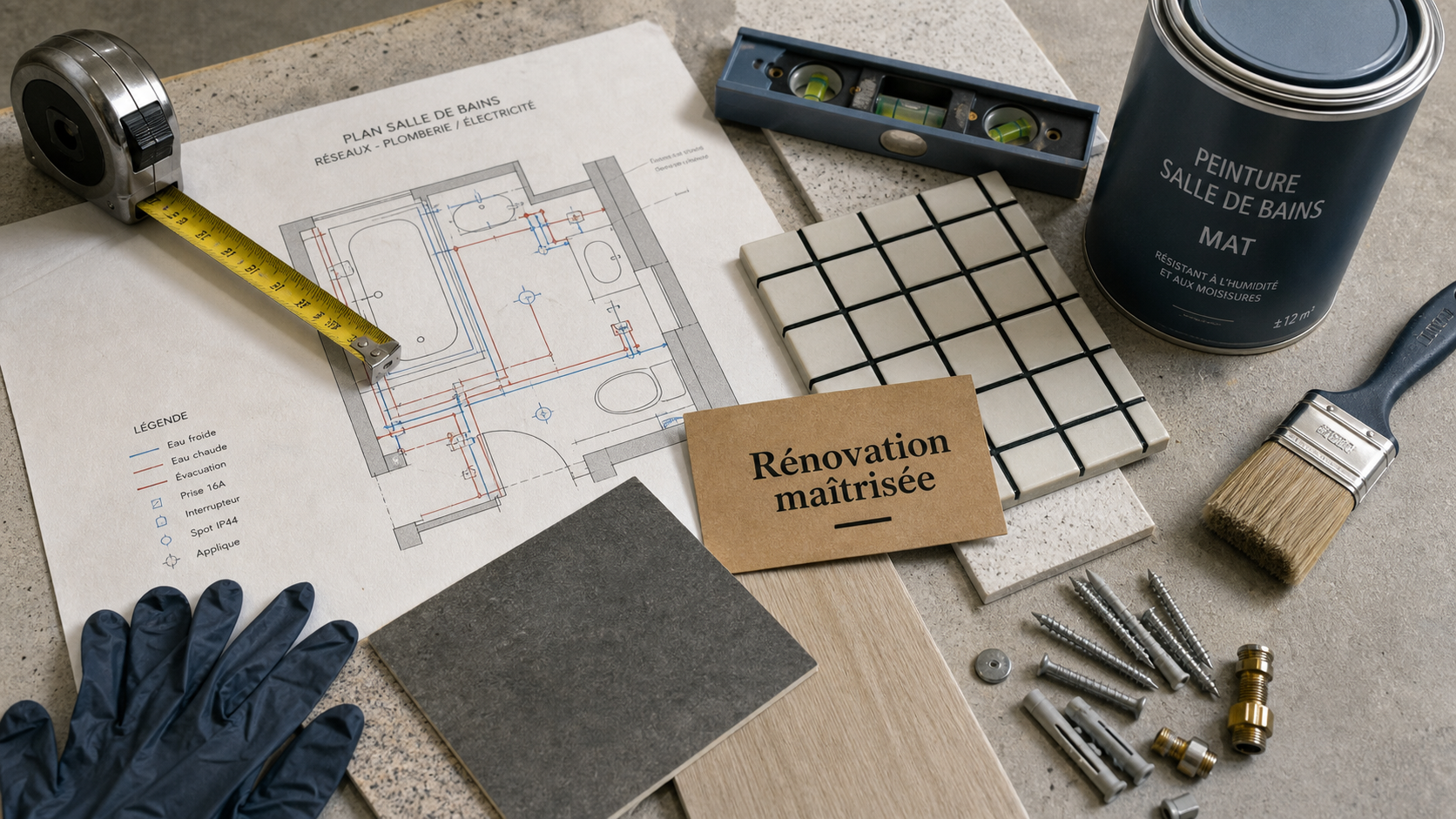Renover une salle de bain : matériaux pour pièces humides en rénovation