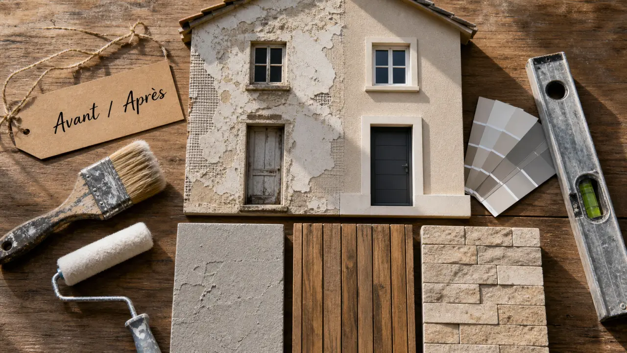 Rénovation de façade pour valoriser un bien immobilier