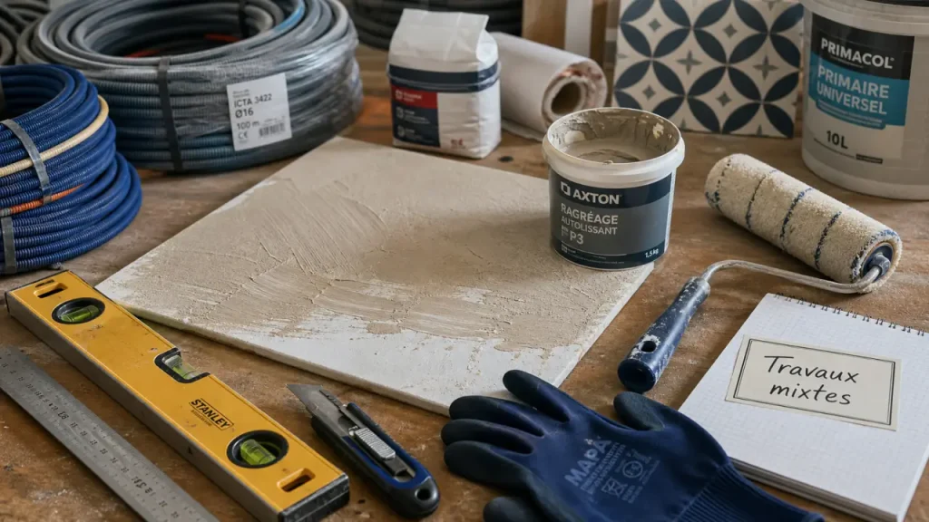 Rénovation mixte : économiser 20 à 40 % sans malfaçon grâce au bon partage entre artisan et DIY
