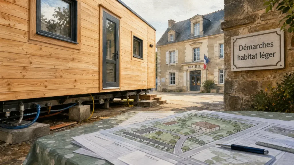 Habitat léger en France : 40 m², 8 mois par an et règles d’urbanisme à vérifier