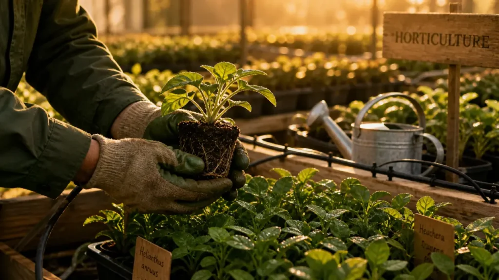 Horticulteur : plantes, serres, conseil client et débouchés