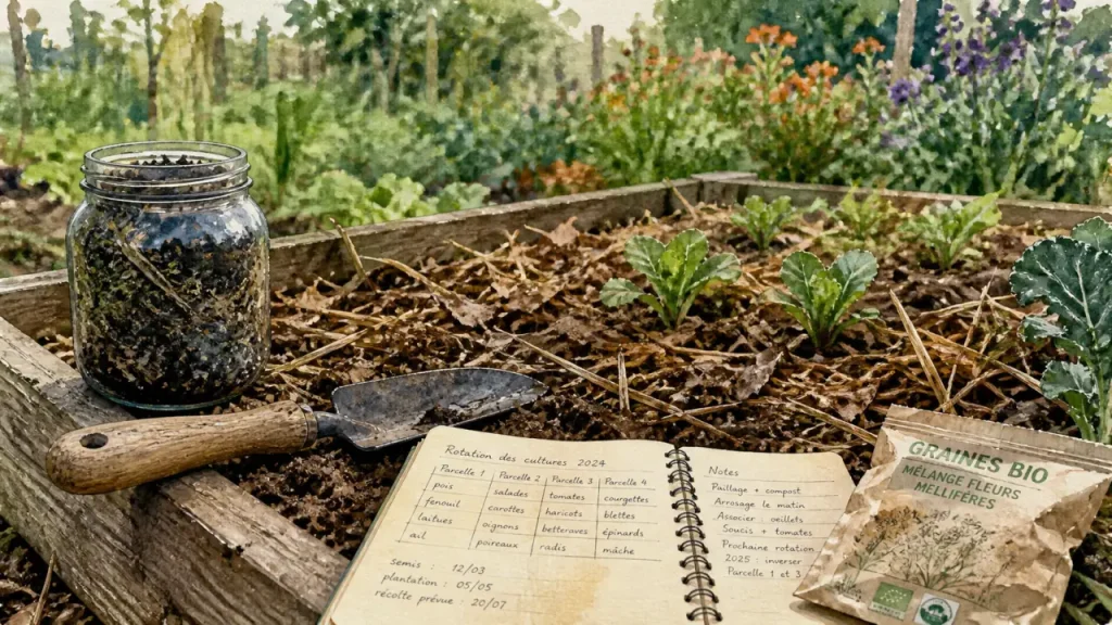 Jardinier bio : compost, nématodes et carnet pour jardiner sans produits chimiques