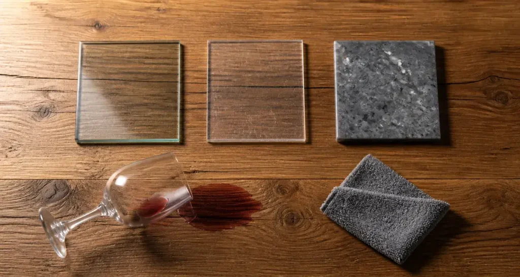 Table en bois : comment choisir la protection idéale sans masquer le veinage