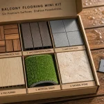 Revetement pour balcon bois WPC carrelage PVC