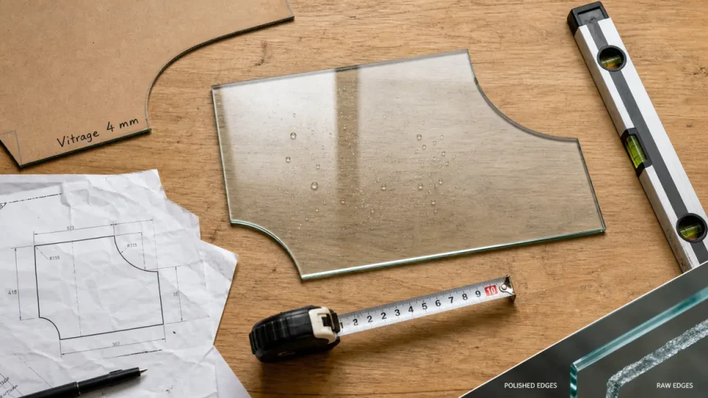 Vitrage sur mesure : choisir 4 mm, bords polis ou verre feuilleté selon l’usage