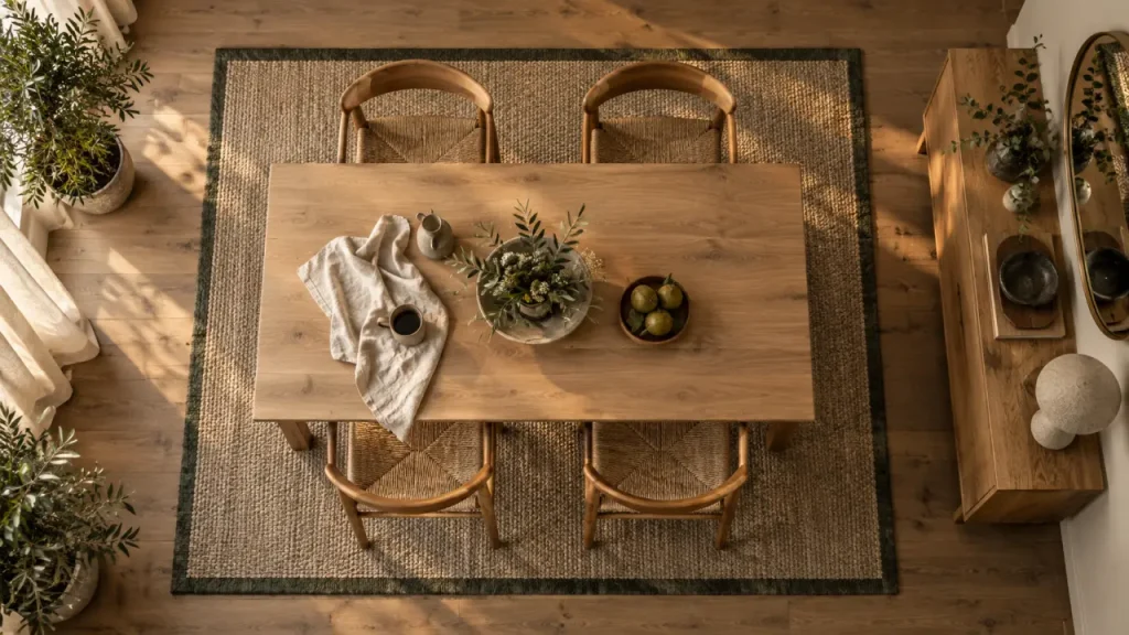 Décoration d’une salle à manger : 60 cm autour de la table et 4 choix pour une pièce accueillante