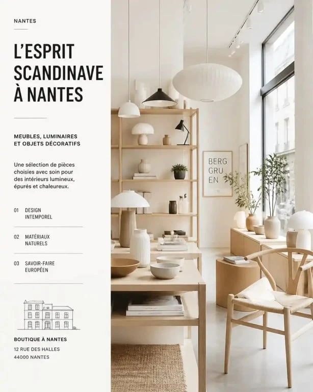 Boutique de décoration scandinave à Nantes