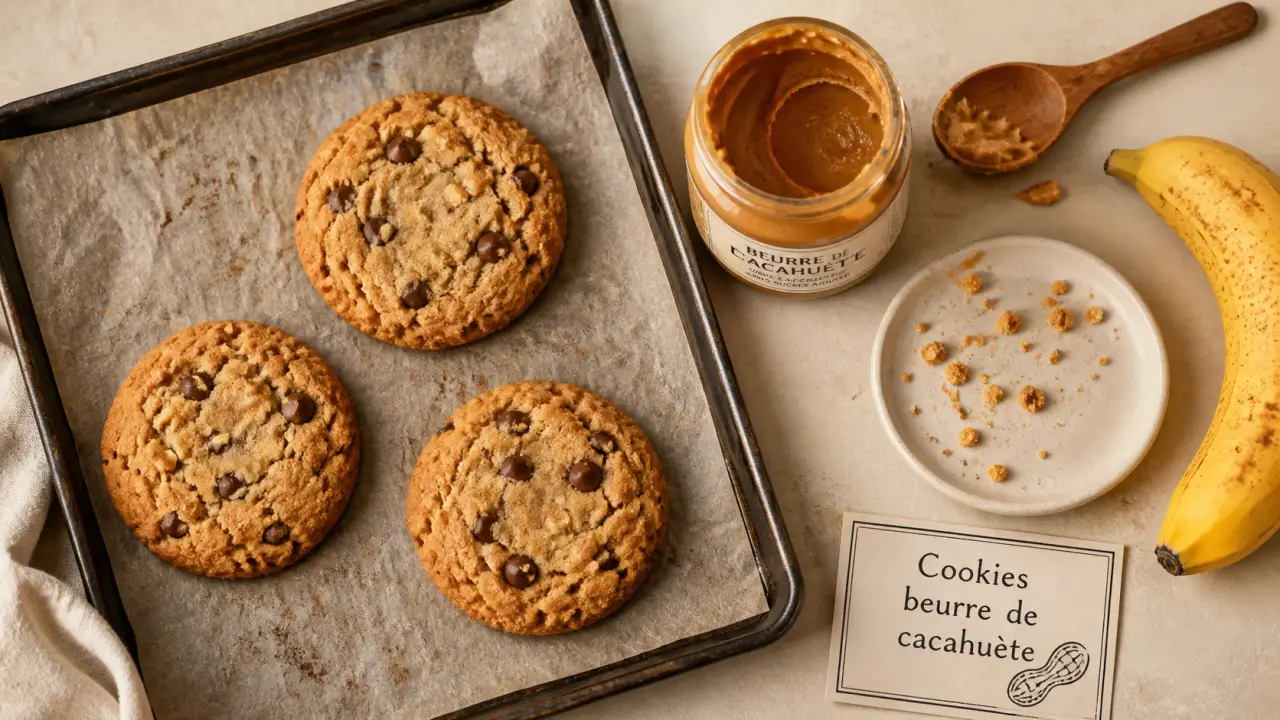 Recette avec beurre de cacahuète : cookies moelleux au beurre de cacahuète