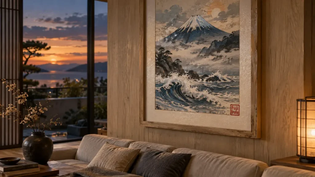 Les tableaux japonais habillent un mur sans alourdir la décoration, 4 supports à choisir