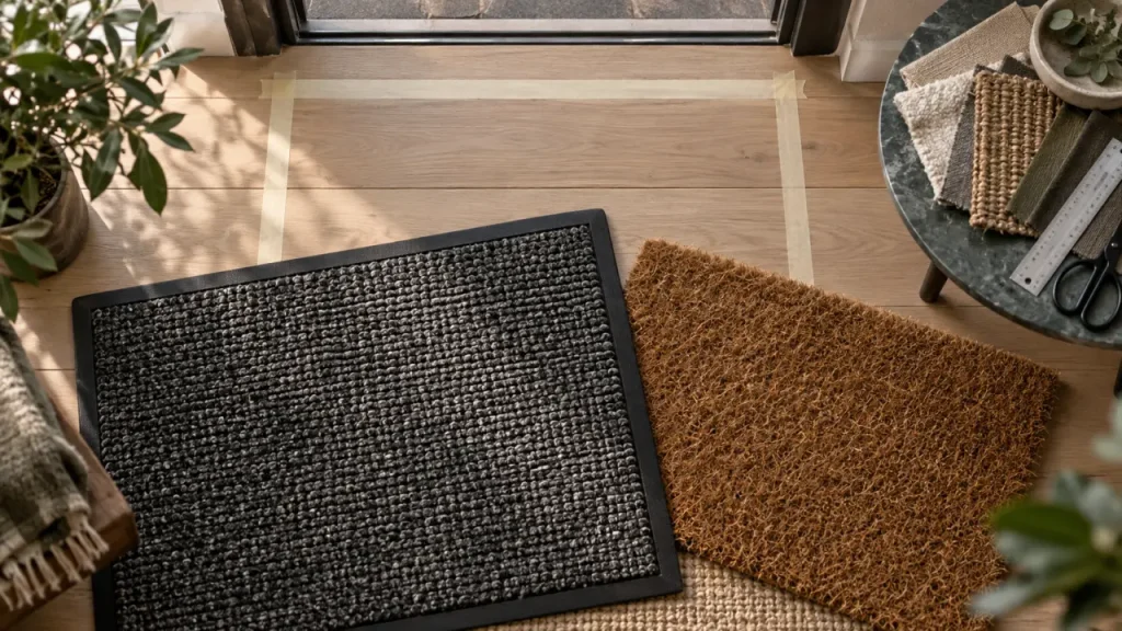 Tapis et paillasson : choisissez le bon modèle selon l’entrée, la matière et le passage