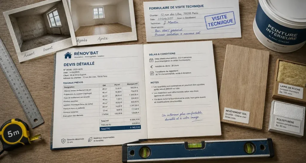 Une entreprise de travaux d’intérieur se choisit sur 7 vérifications concrètes